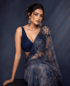 fashion shoot in blue